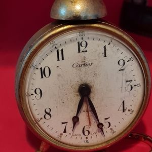 Cartier travel alarm clock
